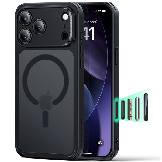 Custodia MagSafe per Apple iPhone 17 Pro, ESR, Classic Hybrid, Nera Satinata