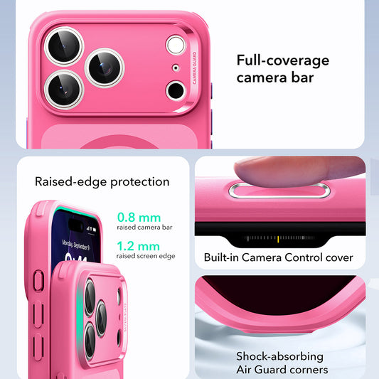 Custodia MagSafe per Apple iPhone 17 Pro, ESR, Classic Hybrid, Rosa Satinato