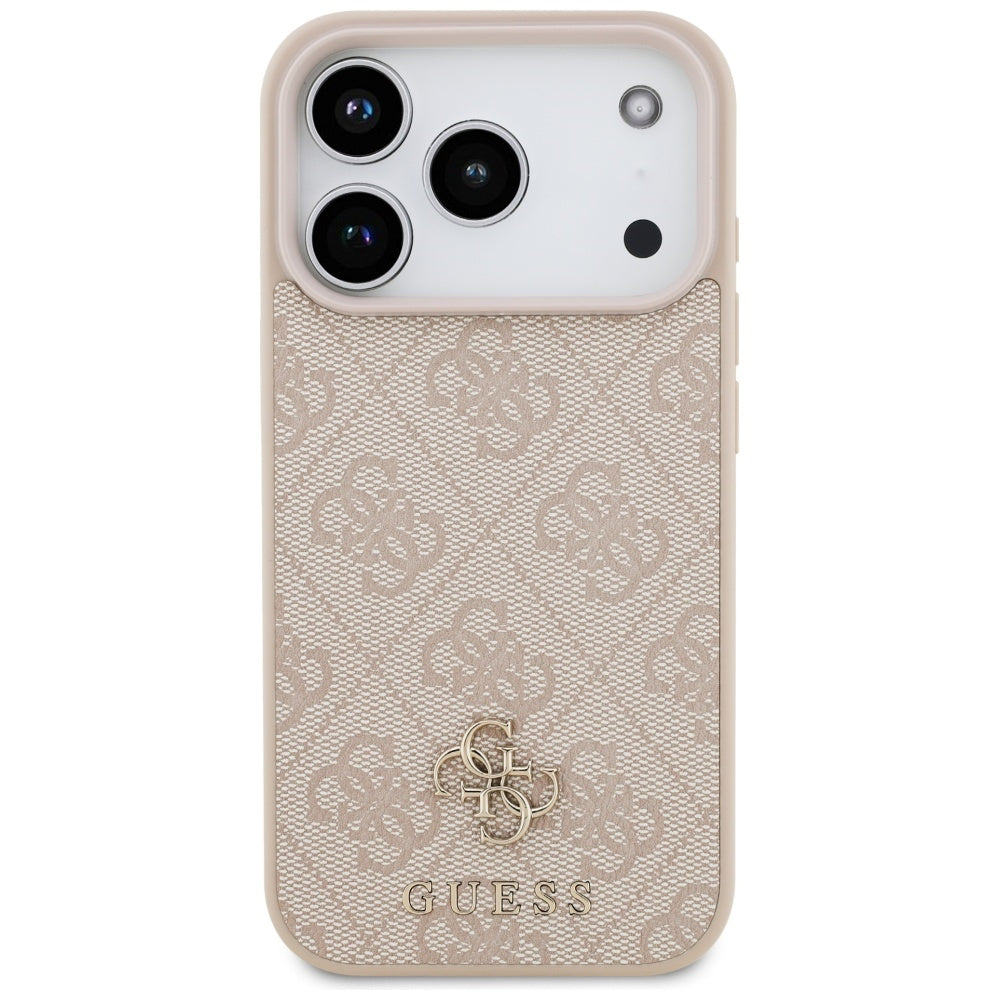 Custodia MagSafe per Apple iPhone 17 Pro, Guess, 4G Small and Classic Logo, Rosa