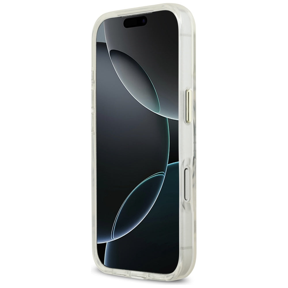 Custodia MagSafe per Apple iPhone 17 Pro, Guess, Metal Outline, Dorata