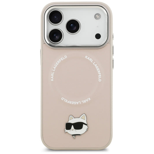 Custodia MagSafe per Apple iPhone 17 Pro, Karl Lagerfeld, Choupette Pin, Rosa
