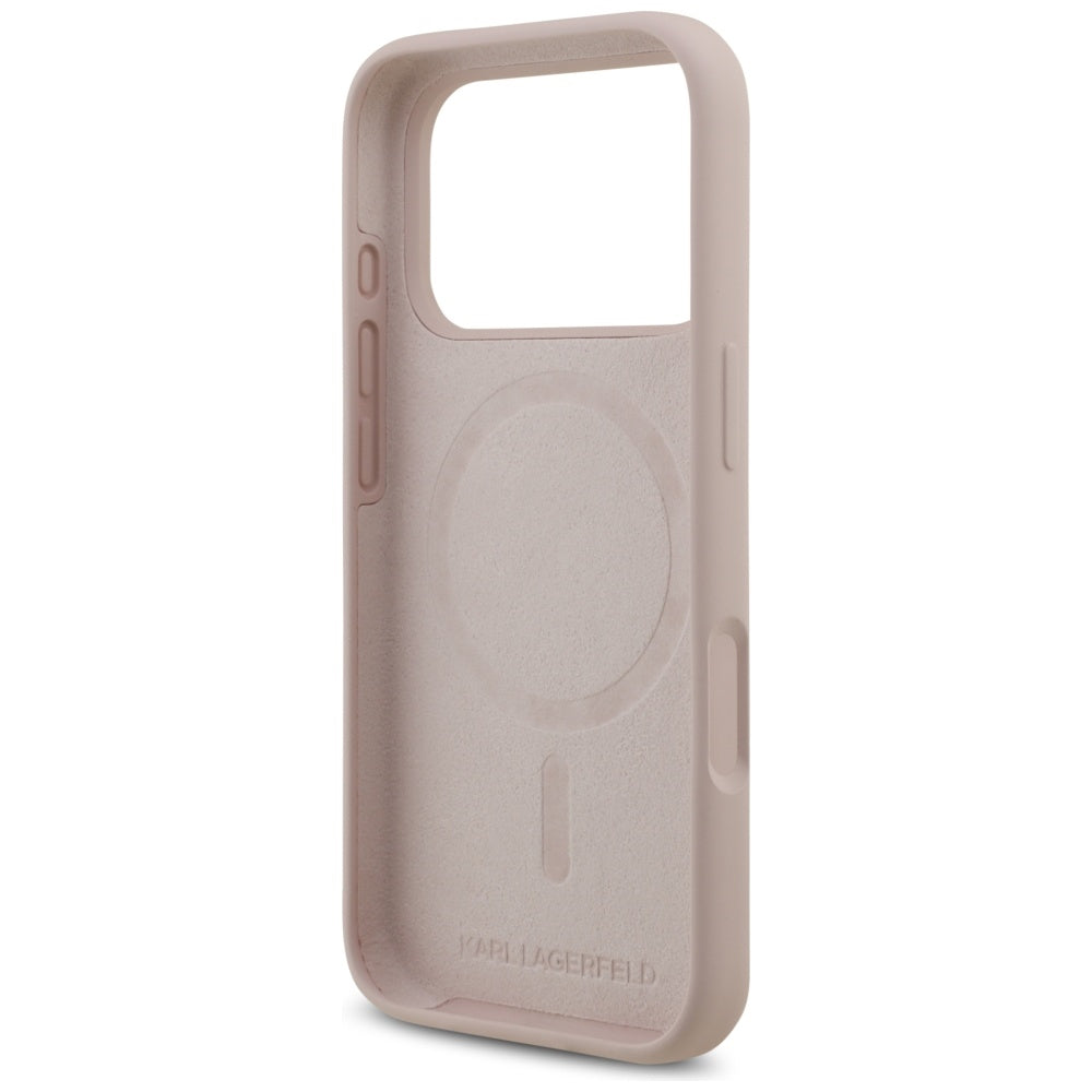 Custodia MagSafe per Apple iPhone 17 Pro, Karl Lagerfeld, Ring Karl & Choupette, Rosa