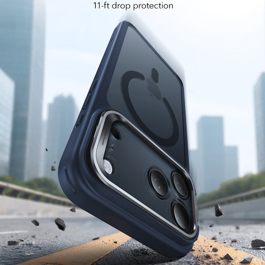 Custodia MagSafe per Apple iPhone 17 Pro Max, ESR, Classic Hybrid Kickstand, Blu Satinato