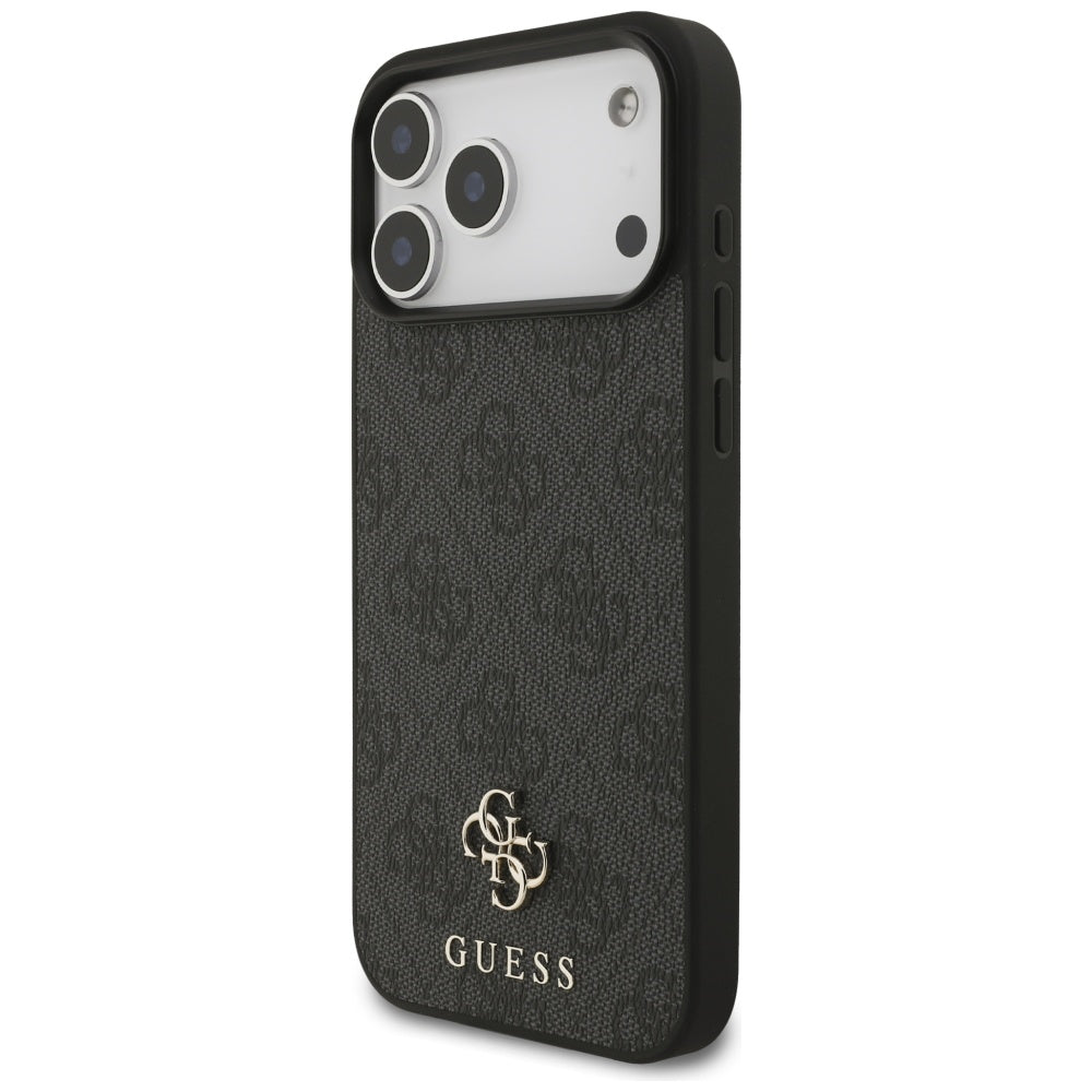 Custodia MagSafe per Apple iPhone 17 Pro Max, Guess, 4G Small and Classic Logo, Nera