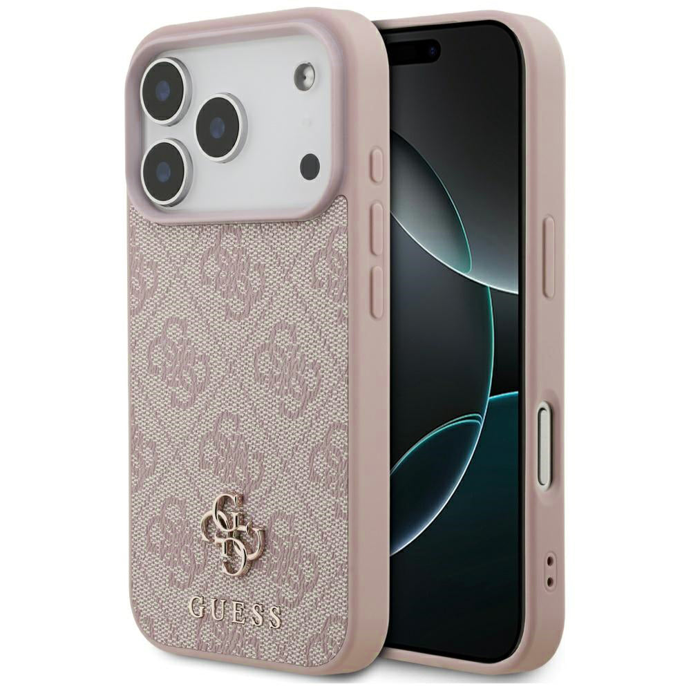 Custodia MagSafe per Apple iPhone 17 Pro Max, Guess, 4G Small and Classic Logo, Rosa