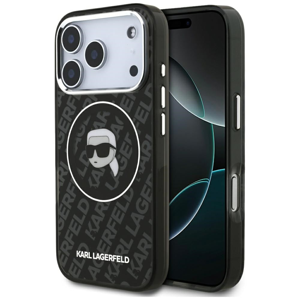 Custodia MagSafe per Apple iPhone 17 Pro Max, Karl Lagerfeld, IML Karl`s Head, Nera