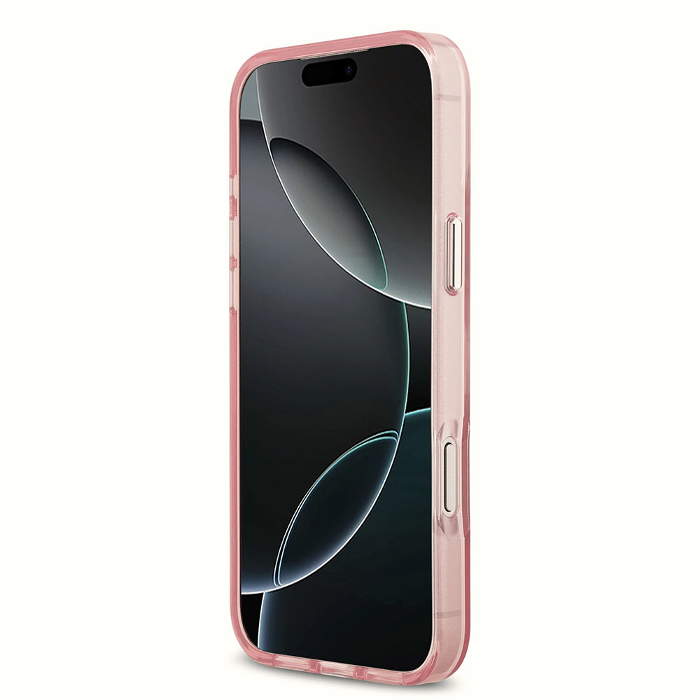 Custodia MagSafe per Apple iPhone 17 Pro Max, Karl Lagerfeld, IML Sketch Logo Choupette, Rosa