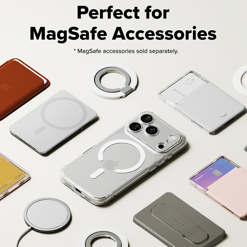 Custodia MagSafe per Apple iPhone 17 Pro Max, Ringke, Fusion, Trasparente