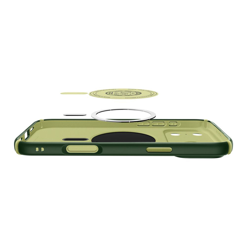 Custodia MagSafe per Apple iPhone 17 Pro Max, Spigen, Caseology Nano Pop Hybrid, Verde ACS11148
