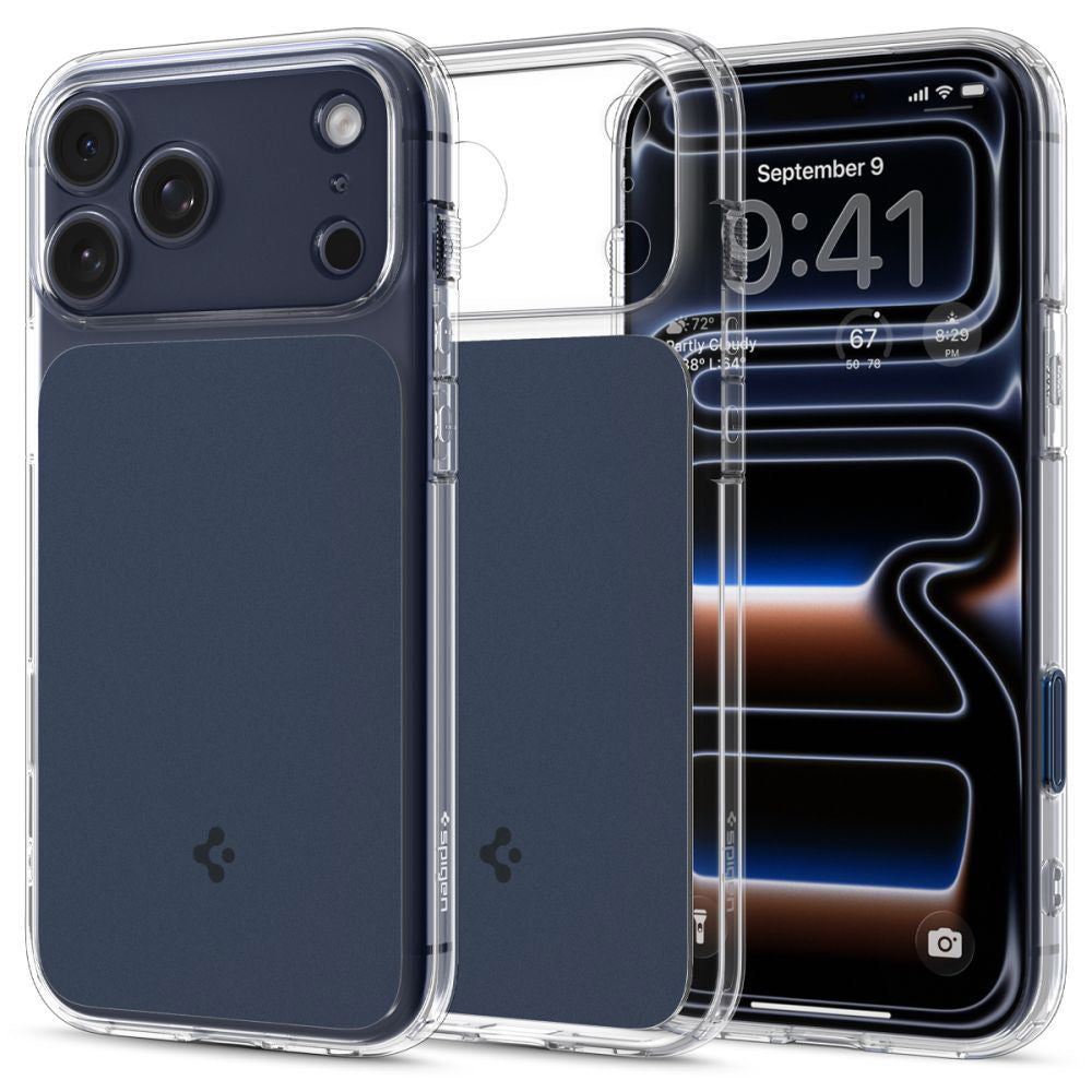 Custodia MagSafe per Apple iPhone 17 Pro Max, Spigen, Ultra Hybrid T, Blu Opaco ACS10473