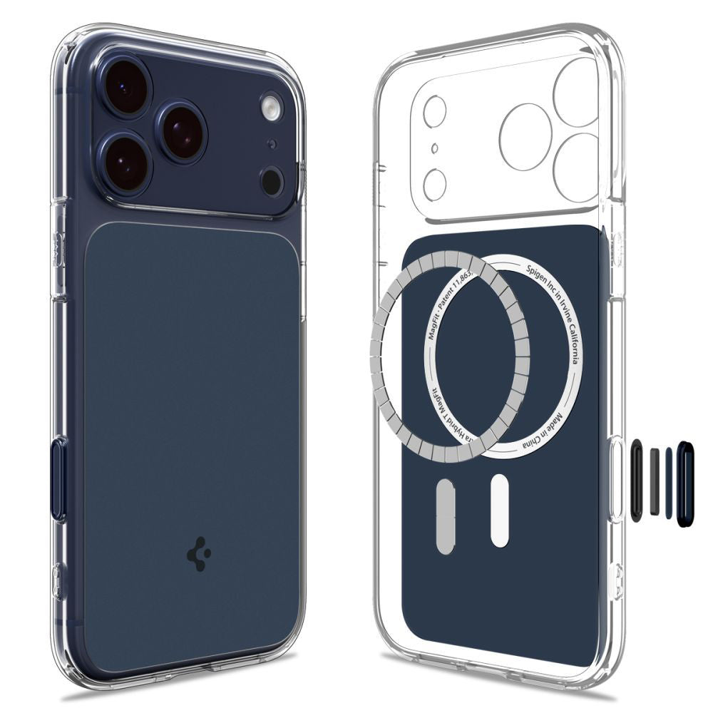 Custodia MagSafe per Apple iPhone 17 Pro Max, Spigen, Ultra Hybrid T, Blu Opaco ACS10473