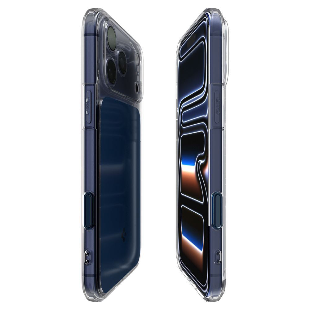Custodia MagSafe per Apple iPhone 17 Pro Max, Spigen, Ultra Hybrid T, Blu Opaco ACS10473