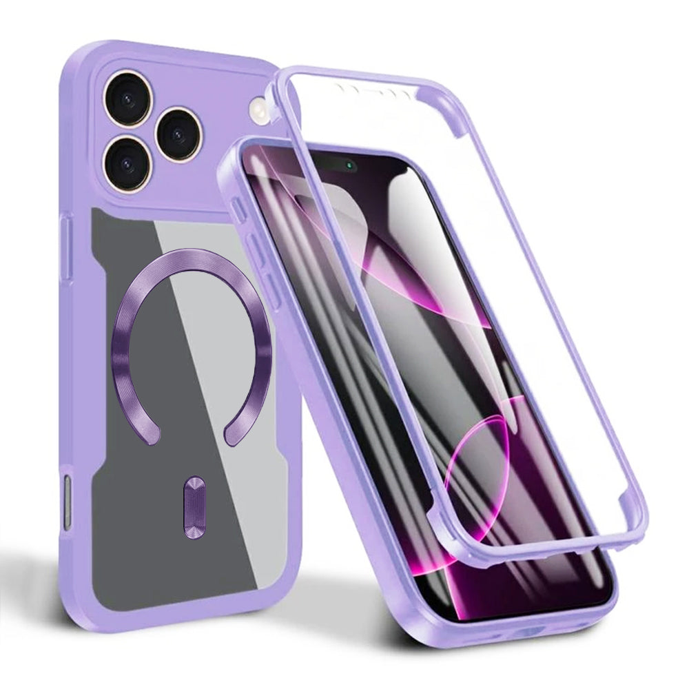 Custodia MagSafe per Apple iPhone 17 Pro Max, Techsuit, ColorVerse 360, Viola