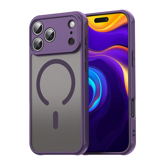 Custodia MagSafe per Apple iPhone 17 Pro Max, Techsuit, HaloFrost II, Viola