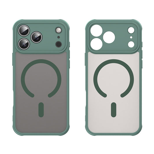 Custodia MagSafe per Apple iPhone 17 Pro Max, Techsuit, HaloFrost II, Verde