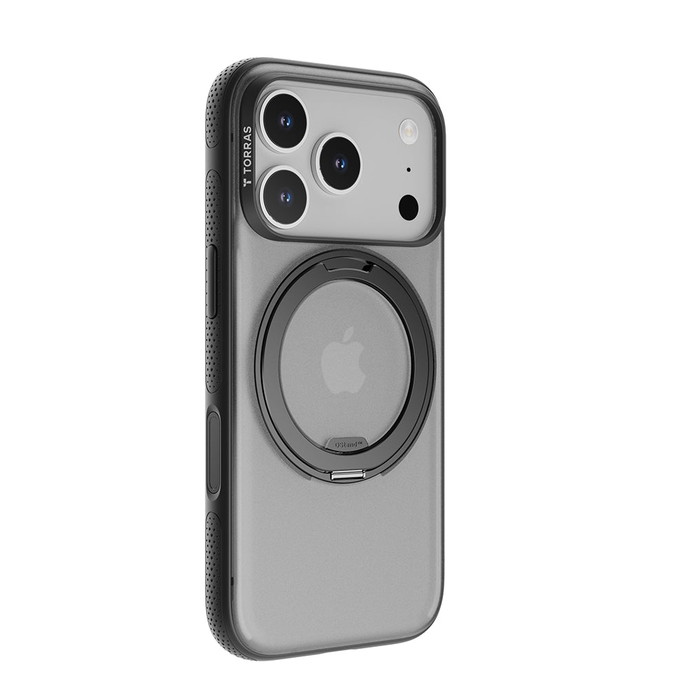 Custodia MagSafe per Apple iPhone 17 Pro Max, Torras, Ostand R Fitness, Nera