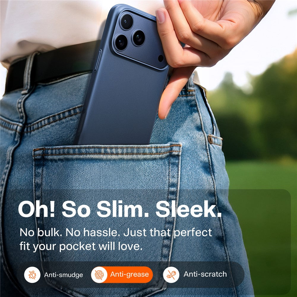 Custodia MagSafe per Apple iPhone 17 Pro Max, Torras, SlimFit, Blu navy