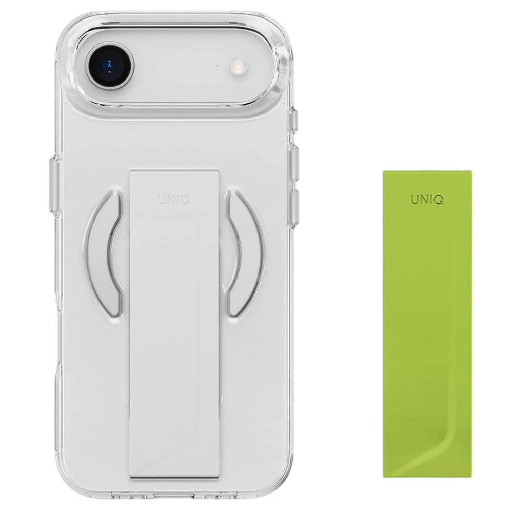 Custodia MagSafe per Apple iPhone 17 Pro Max, UNIQ, Heldro Air MagClick, Grigio Trasparente