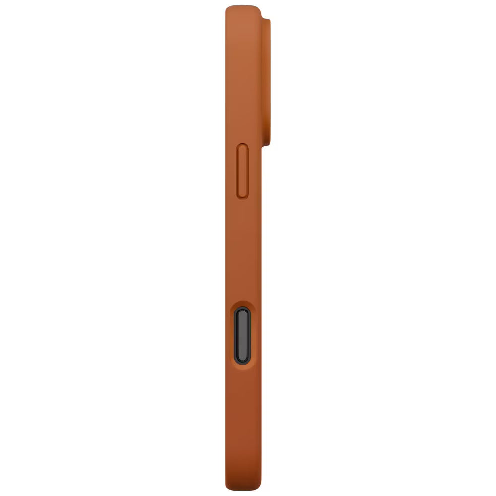 Custodia MagSafe per Apple iPhone 17 Pro Max, UNIQ, Lino MagClick, Arancione Scuro