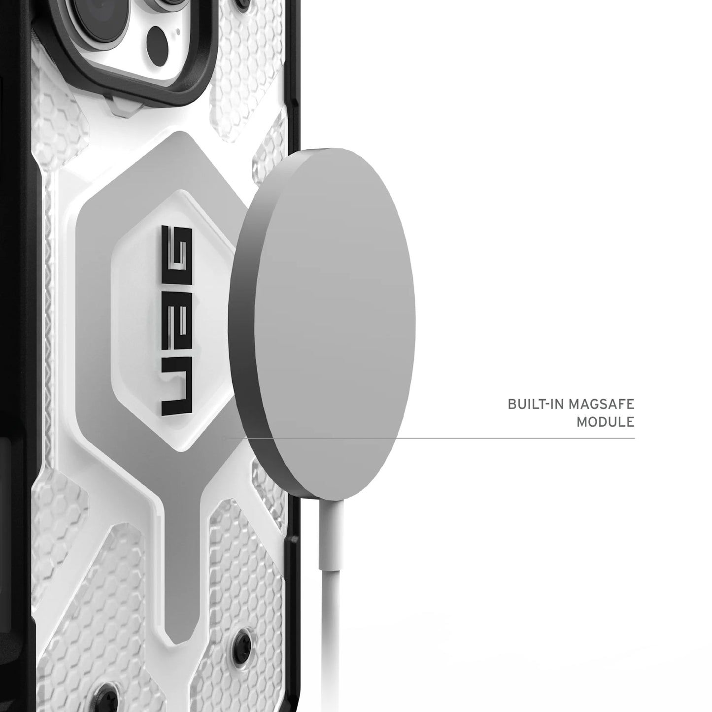 Custodia MagSafe per Apple iPhone 17 Pro Max, Urban Armor Gear, Pathfinder Clear, Trasparente