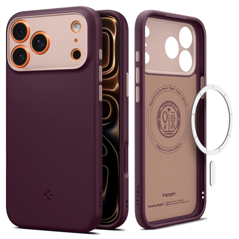 Custodia MagSafe per Apple iPhone 17 Pro, Spigen, Caseology Nano Pop, Visinie ACS10327