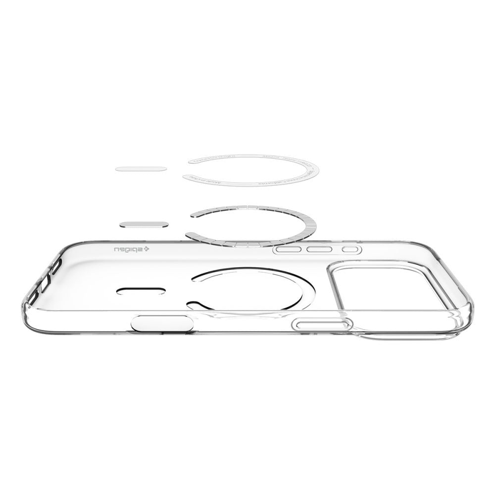 Custodia MagSafe per Apple iPhone 17 Pro, Spigen, Liquid Crystal, Bianca ACS10396