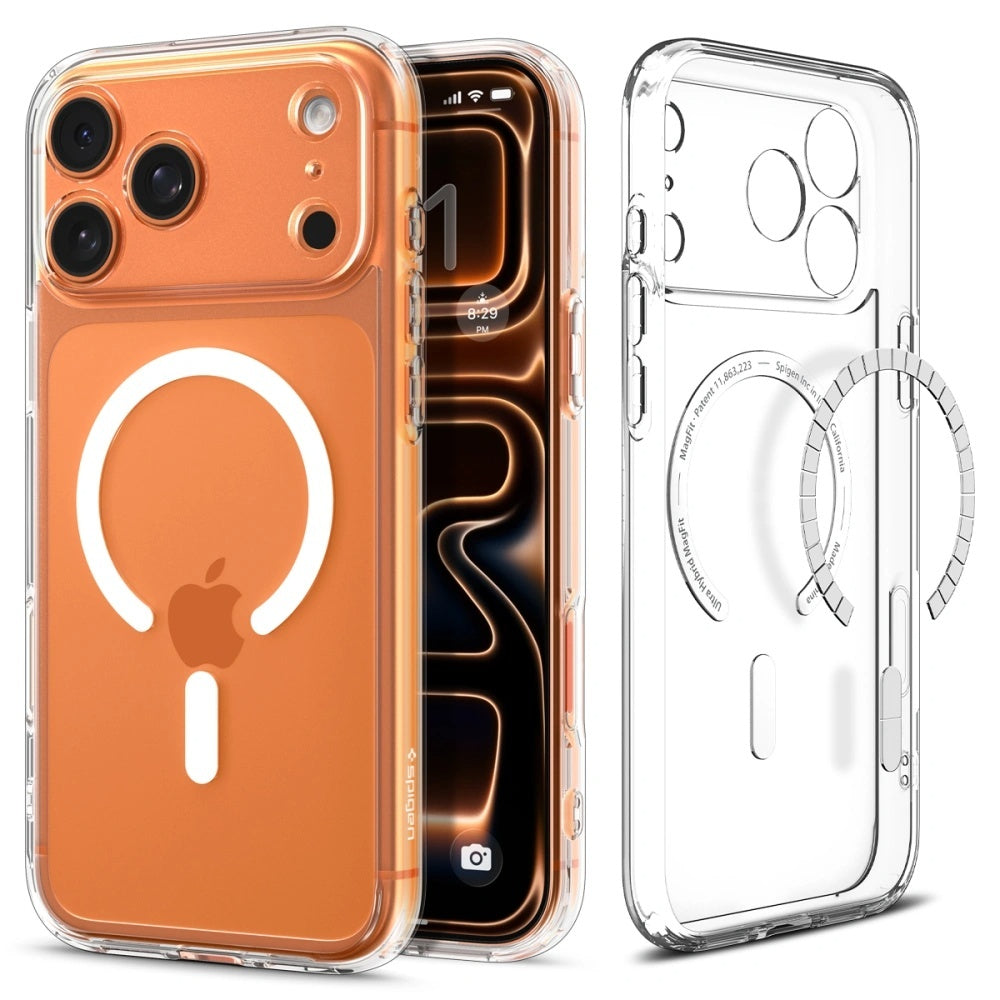 Custodia MagSafe per Apple iPhone 17 Pro, Spigen, Ultra Hybrid, Bianca ACS10346