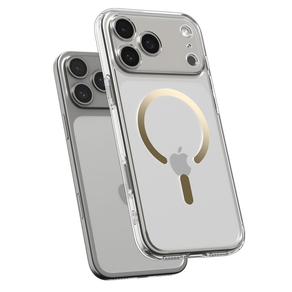 Custodia MagSafe per Apple iPhone 17 Pro, Spigen, Ultra Hybrid, Dorata ACS10348