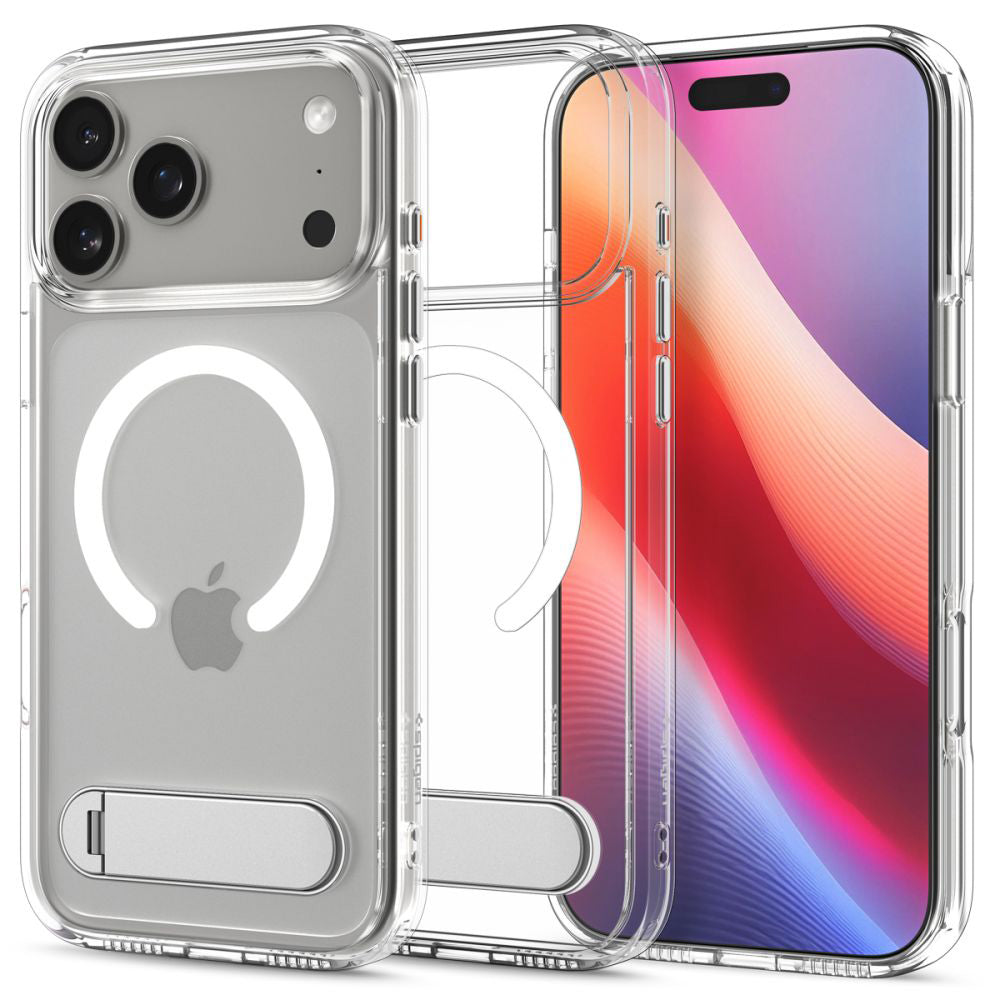 Custodia MagSafe per Apple iPhone 17 Pro, Spigen, Ultra Hybrid S, Trasparente ACS09946