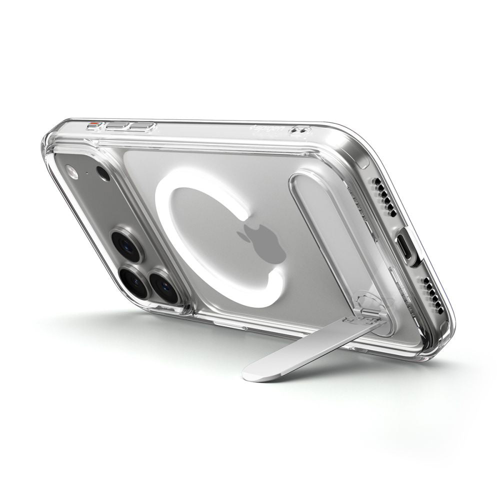 Custodia MagSafe per Apple iPhone 17 Pro, Spigen, Ultra Hybrid S, Trasparente ACS09946