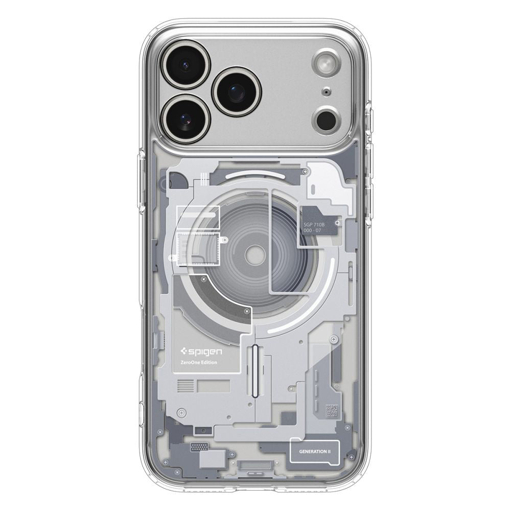 MagSafe Case for Apple iPhone 17 Pro, Spigen, Ultra Hybrid Zero One, White ACS10351