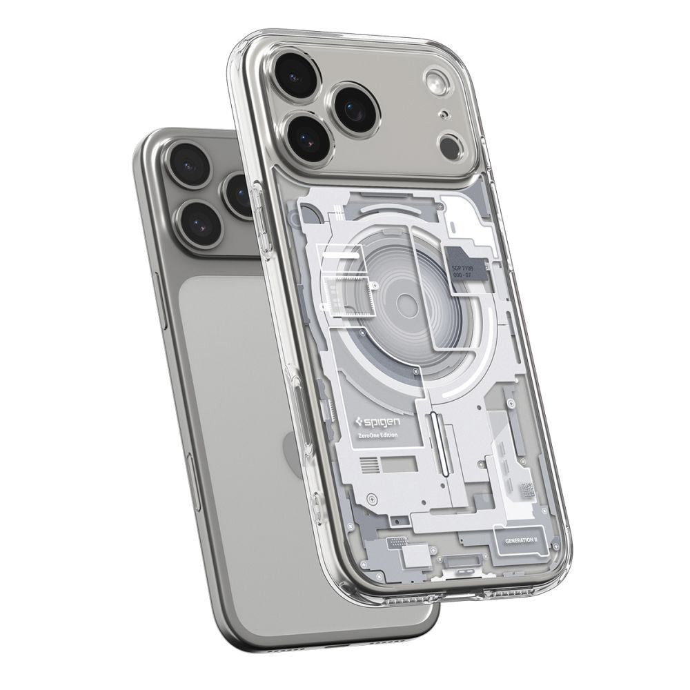 MagSafe Case for Apple iPhone 17 Pro, Spigen, Ultra Hybrid Zero One, White ACS10351