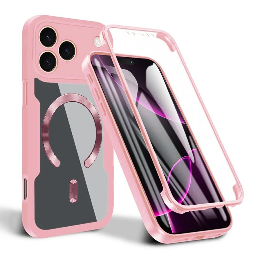 Custodia MagSafe per Apple iPhone 17 Pro, Techsuit, ColorVerse 360, Rosa