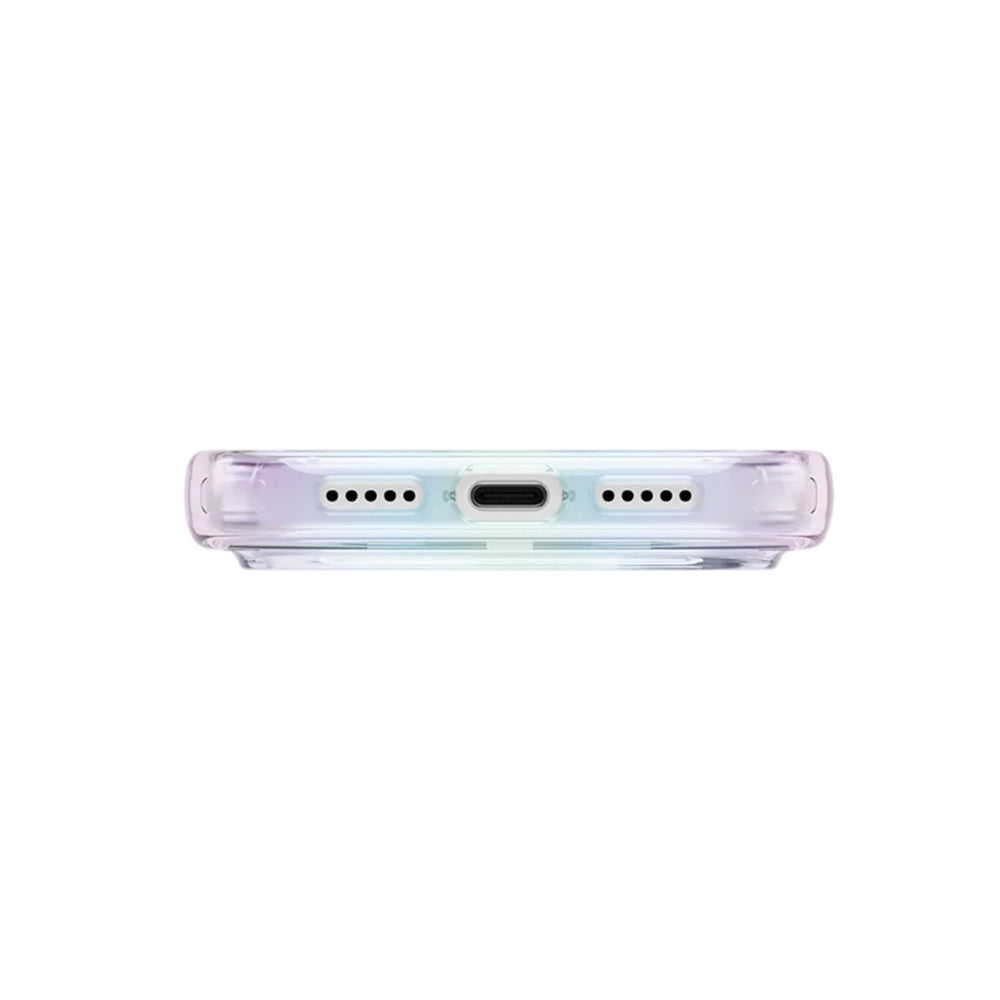 Custodia MagSafe per Apple iPhone 17 Pro, UNIQ, Iridescia MagClick, Multicolore