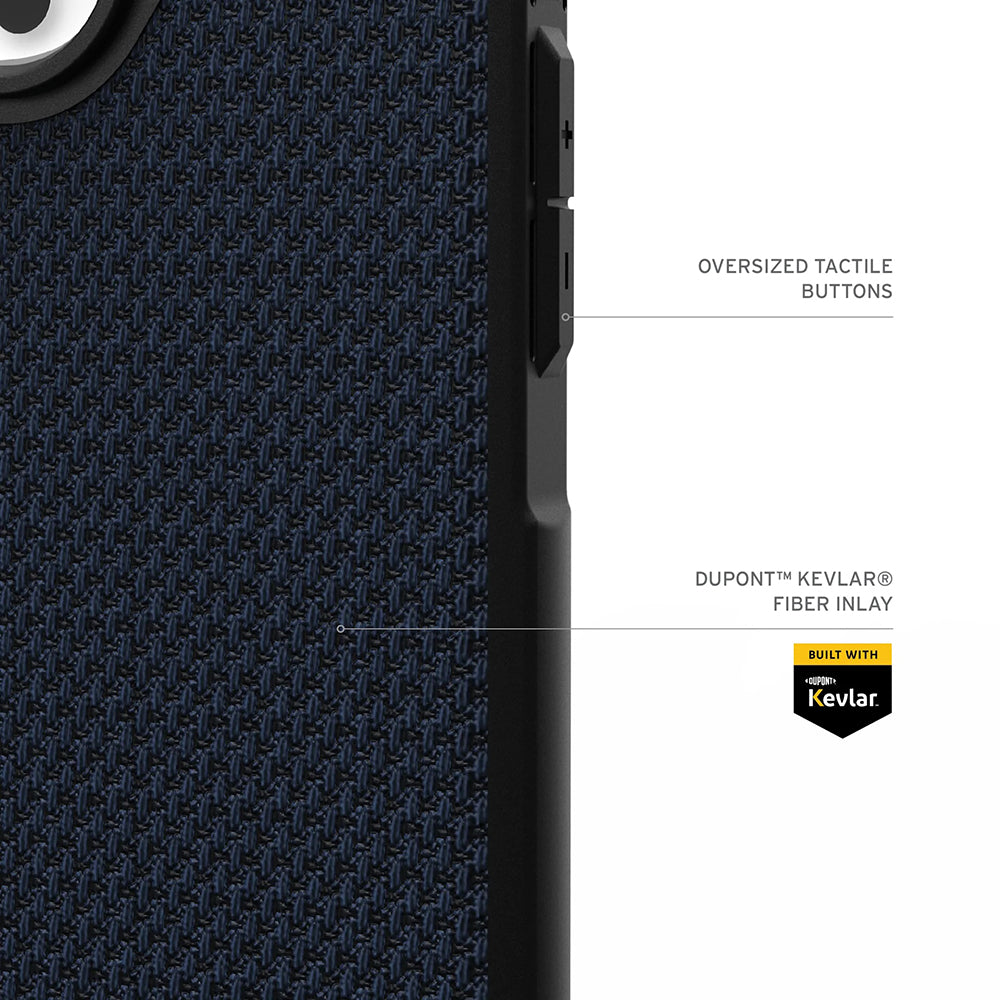 Custodia MagSafe per Apple iPhone 17 Pro, Urban Armor Gear, Metropolis LT Kevlar, Blu marino