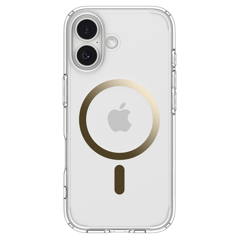 Custodia MagSafe per Apple iPhone 17, Spigen, Ultra Hybrid, Oro Trasparente ACS10382