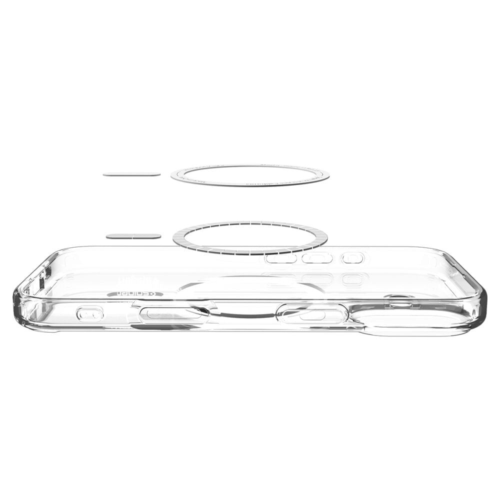 Custodia MagSafe per Apple iPhone 17, Spigen, Ultra Hybrid, Oro Trasparente ACS10382