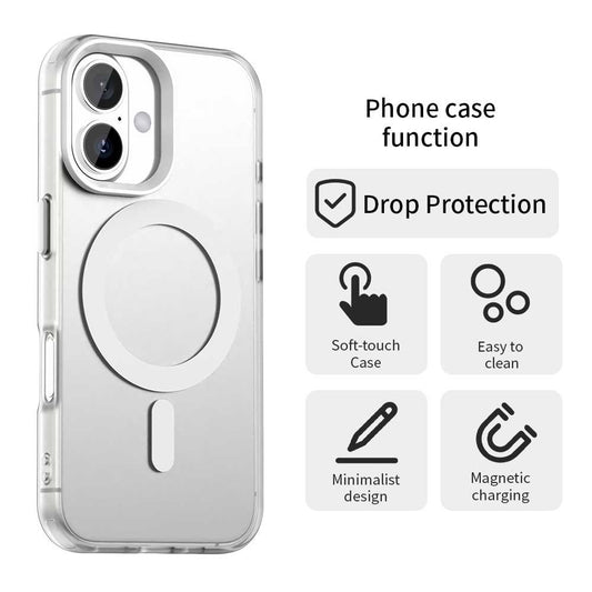 Custodia MagSafe per Apple iPhone 17, Techsuit, CandyCase, Bianca