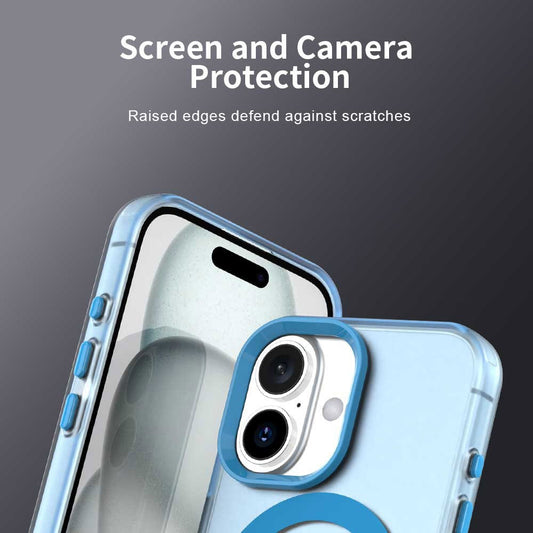 Custodia MagSafe per Apple iPhone 17, Techsuit, CandyCase, Blu