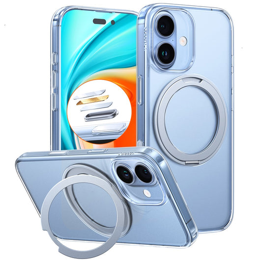 Custodia MagSafe per Apple iPhone 17, Torras, Ostand Pro, Trasparente