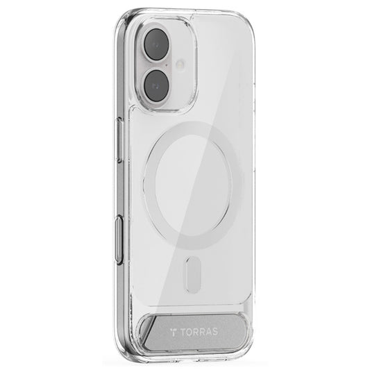 Custodia MagSafe per Apple iPhone 17, Torras, Pstand, Trasparente