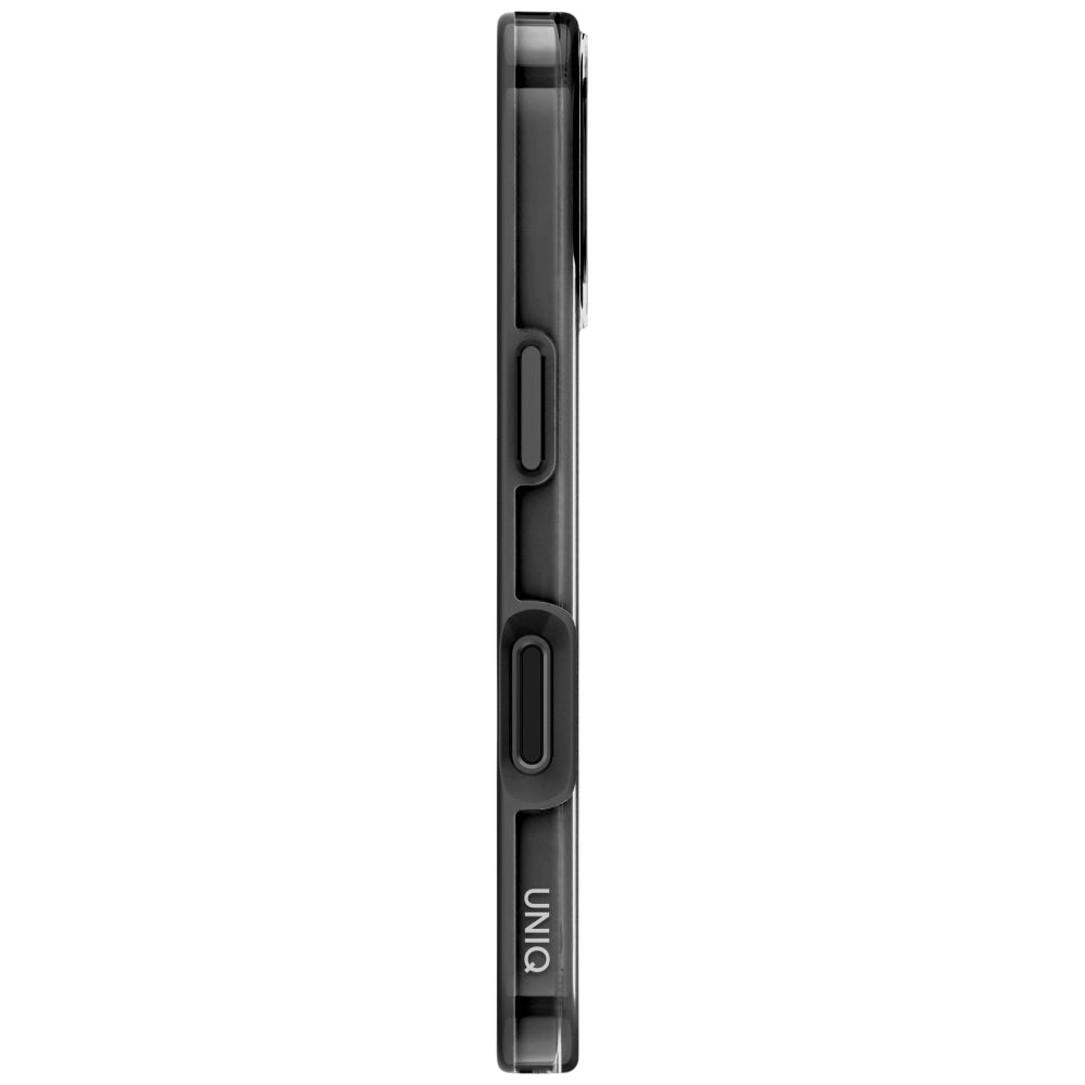 Custodia MagSafe per Apple iPhone 17, UNIQ, Clario MagClick, Fumo