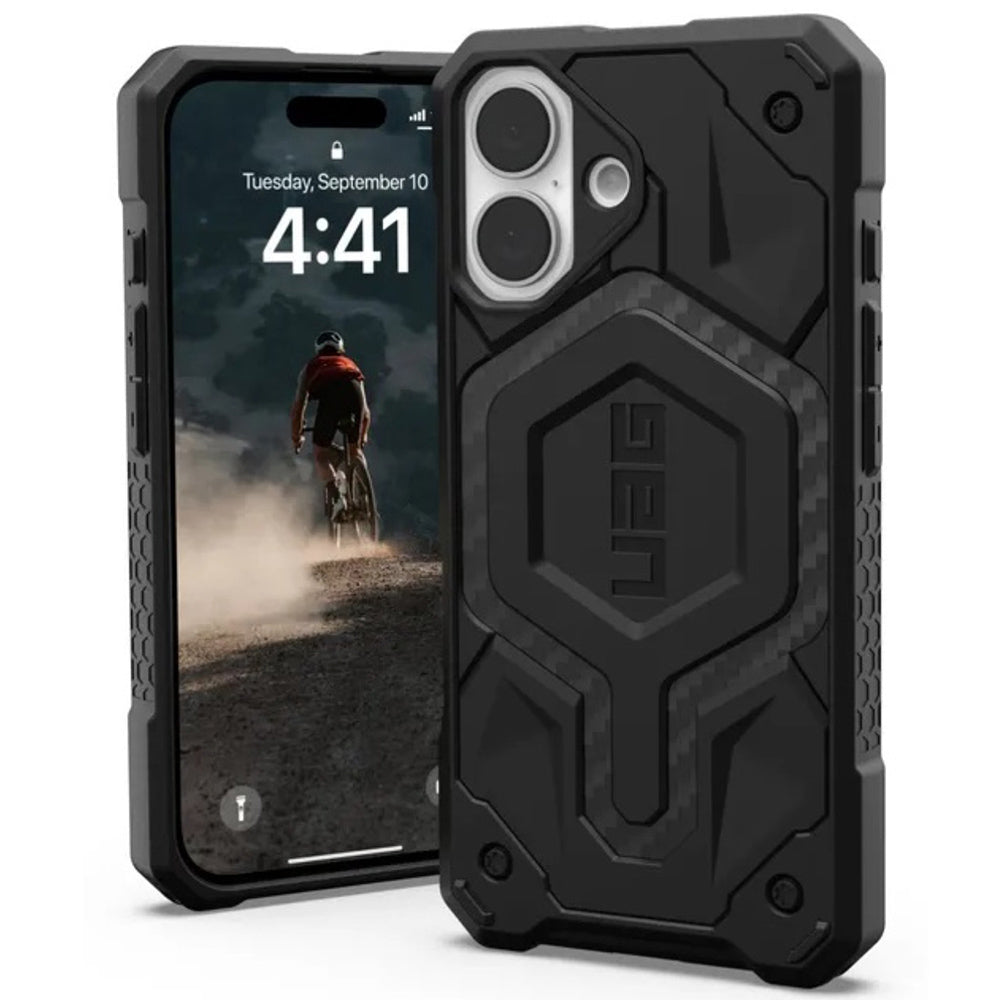 Custodia MagSafe per Apple iPhone 17, Urban Armor Gear, Monarch Pro Carbon, Nera