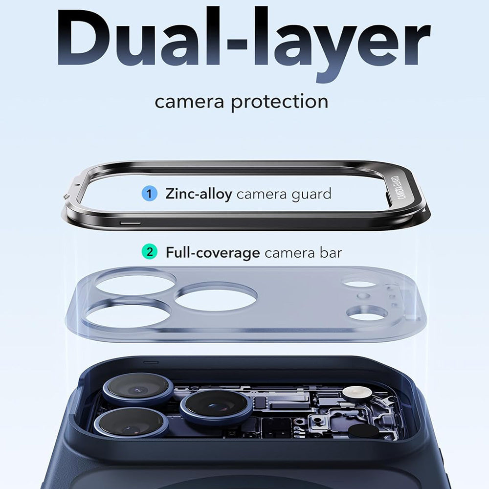 Custodia MagSafe per Apple iPhone 18 Pro / 17 Pro, ESR, Classic Hybrid Kickstand, Blu Satinato