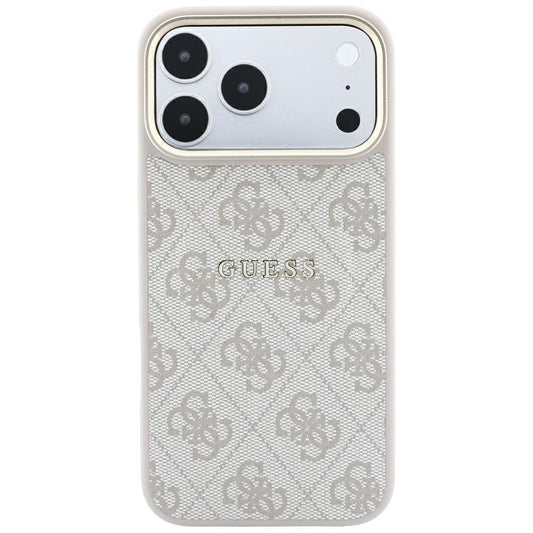 Custodia MagSafe per Apple iPhone 18 Pro / 17 Pro, Guess, 4G Embossed Classic, Rosa