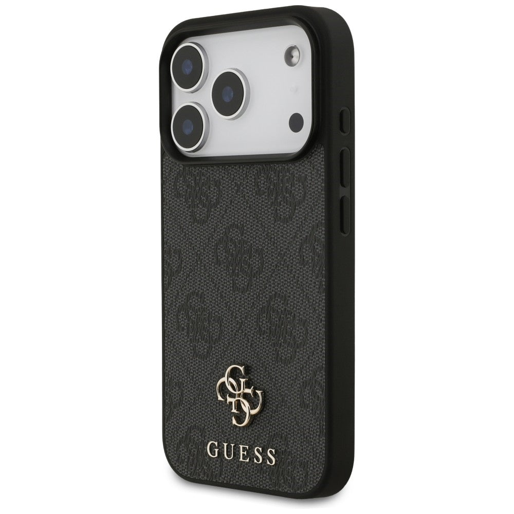 Custodia MagSafe per Apple iPhone 18 Pro / 17 Pro, Guess, 4G Small and Classic Logo, Nera