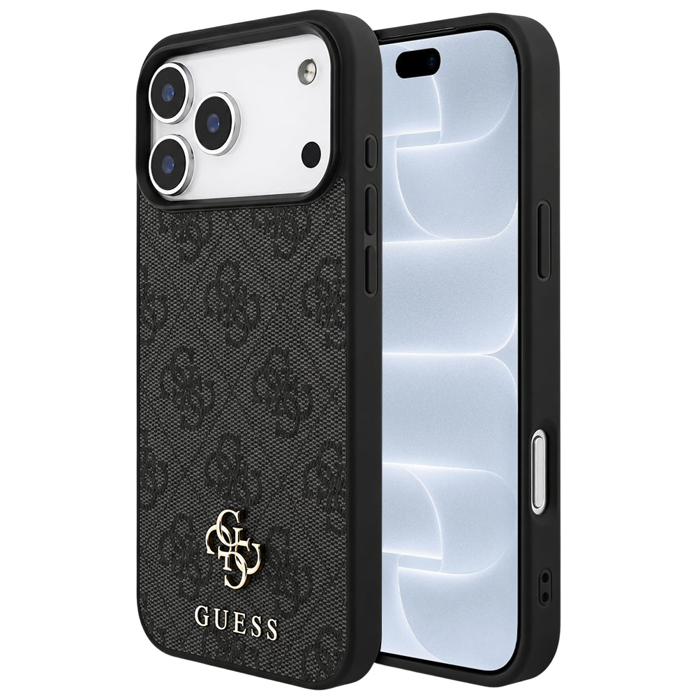Custodia MagSafe per Apple iPhone 18 Pro / 17 Pro, Guess, 4G Small and Classic Logo, Nera