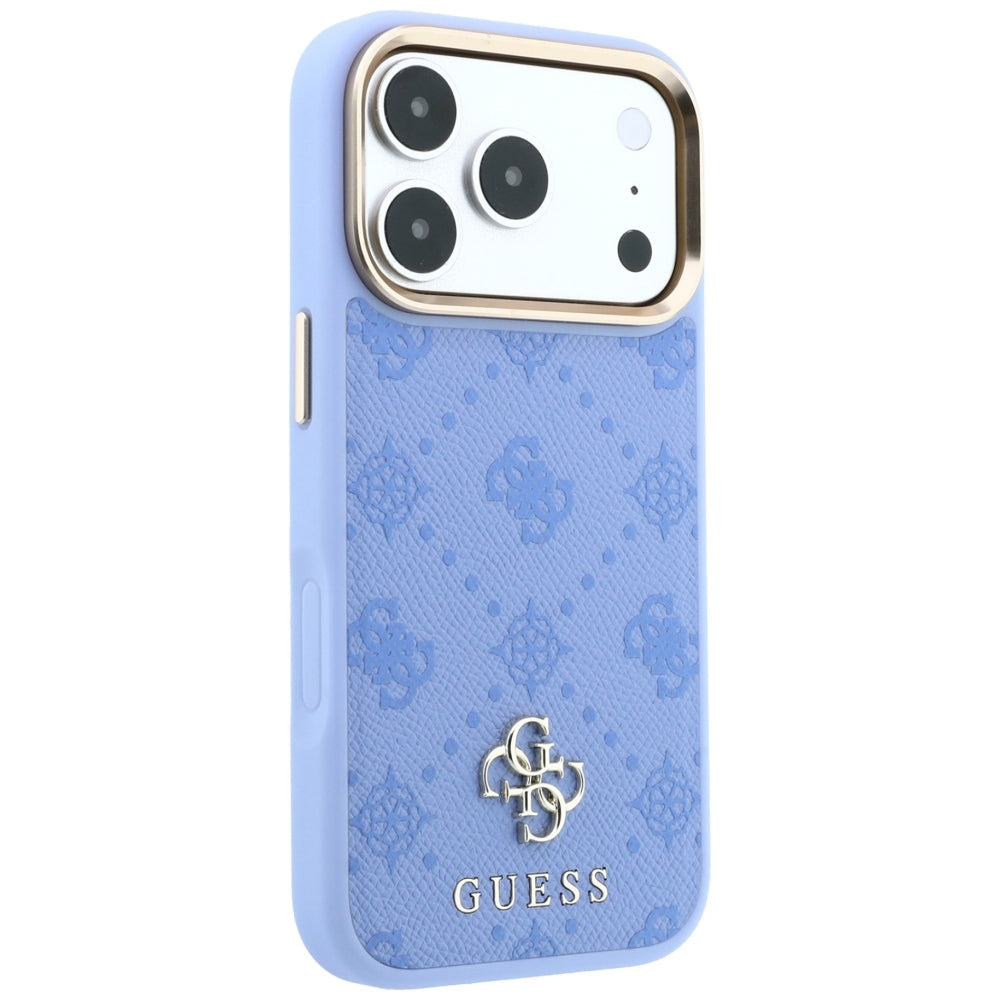 MagSafe Case for Apple iPhone 18 Pro / 17 Pro, Guess, Peony 4G Small Logo, Blue