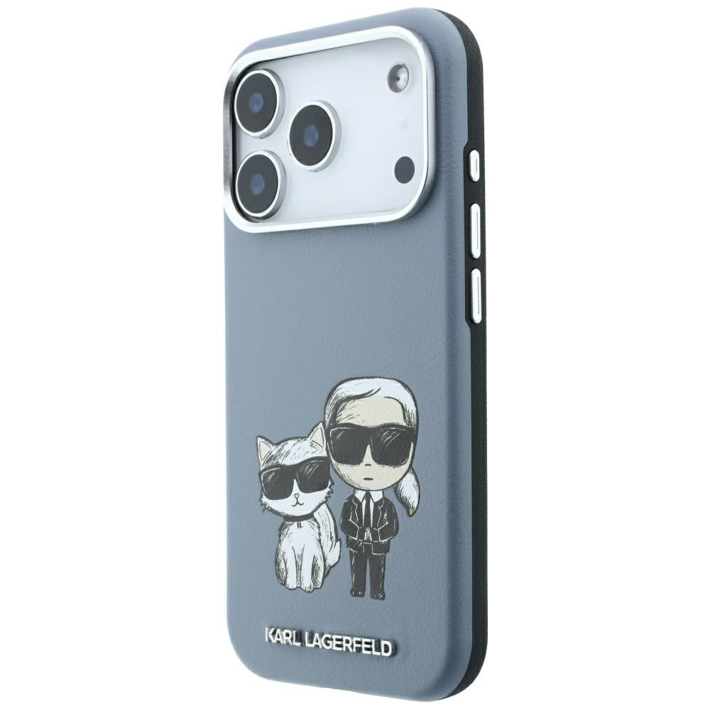 Custodia MagSafe per Apple iPhone 18 Pro / 17 Pro, Karl Lagerfeld, KC Bodies Sketch, Blu
