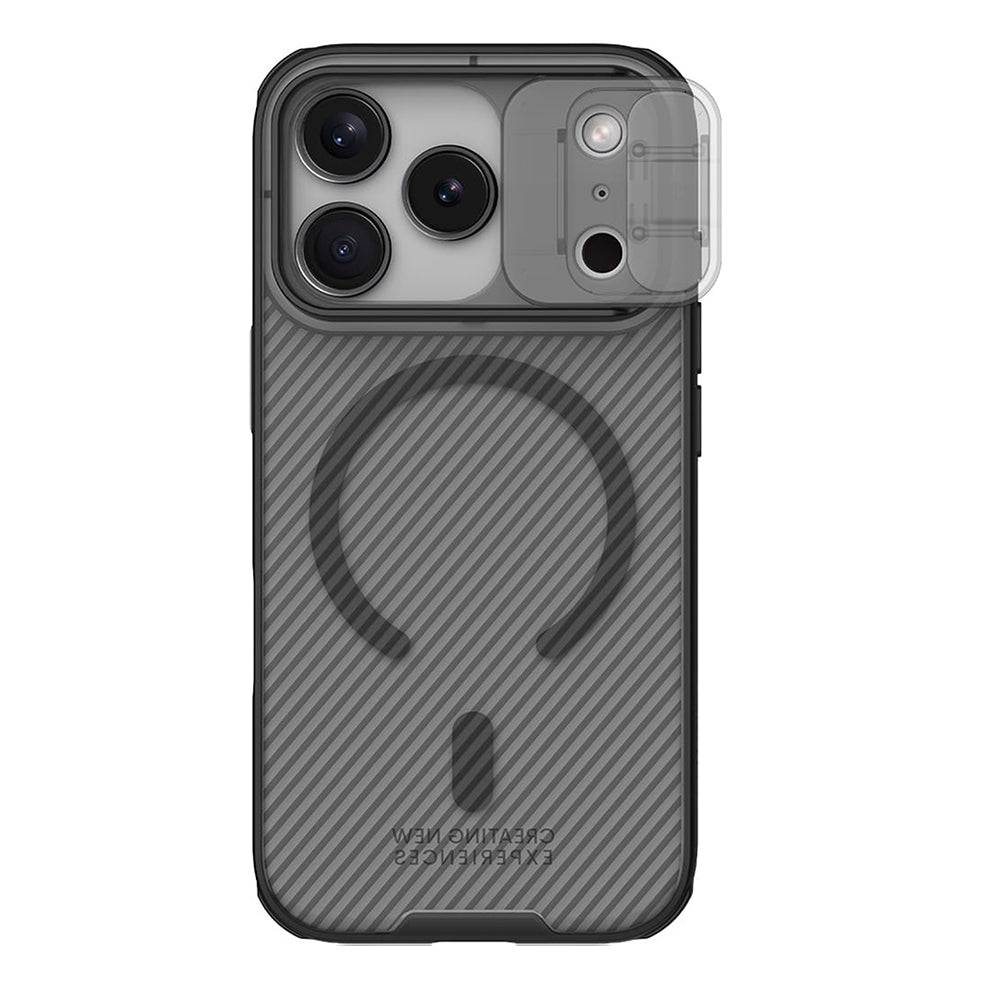 Custodia MagSafe per Apple iPhone 18 Pro / 17 Pro, Nillkin, CamShield Pro, Nero Trasparente